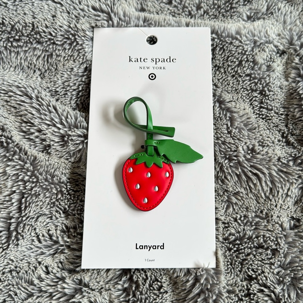 🎯 Kate Spade x Target Strawberry Bag Charm Lanyard